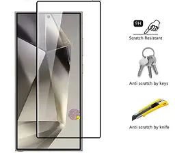 Захисне скло DK для Samsung Galaxy S24 Ultra S928 3D Full Glue 017730 black - мініатюра 2