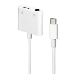 Адаптер Cablexpert USB Type-C - 3.5 мм/USB Type-C (M/F), 0.1 м, Білий (A-CM-3.5FP-01) - мініатюра 3