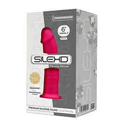 Фалоімітатор SilexD Robby Pink (MODEL 2 size 6in), двошаровий, силікон + Silexpan, діаметр 3,5 см - мініатюра 3