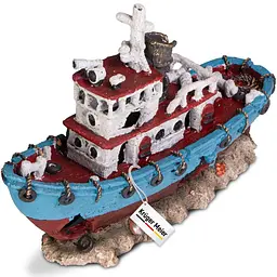 Декорація корабель Kruger Meier Shipwreck 28x9x18 см (301220) - мініатюра 5