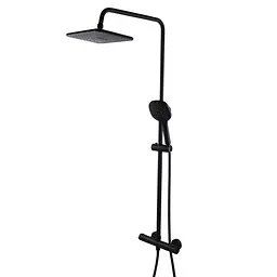 Душова система Globus Lux Termostatic R GLA-0040T-BB, Чорний матовий - мініатюра 5