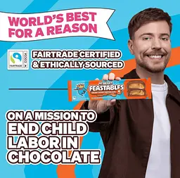 Шоколадні батончики Feastables MrBeast Milk Chocolate Peanut Butter 4 шт х 40 г - мініатюра 7