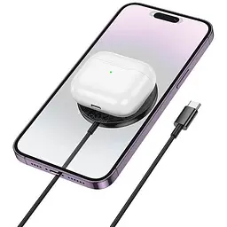 Зарядка Qi Hoco Phantom magnetic wireless fast charger with digital display CW61 |15W|