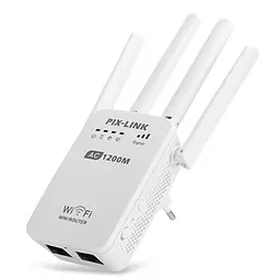Міні Wi-Fi Роутер підсилювач сигналу ретранслятор репітер точка доступу 1200 Мбіт/с WIFI PIX-LINK LV-AC05 - мініатюра 1