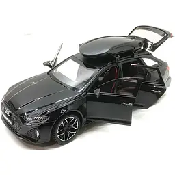 Колекційна металева модель автомобіля АвтоЕксперт Audi RS6 з автобоксом на дах, інерцією, світлом та звуком 1:24 - мініатюра 10