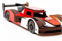 Конструктор Puz-01037 "Racing Car" Порше дерев'яний, 146 дит., розмір моделі 22х9х5 см PuzzleOk - мініатюра 2