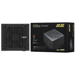 2E Gaming Блок живлення 2E GAMING Stable Power ATX3.1 (500W), >85%, 80+ Bronze, 120мм, 1xMB 24pin(20+4), 2xCPU 8pin(4+4), 3xMolex, 6xSATA, 2xPCIe 8 - мініатюра 10