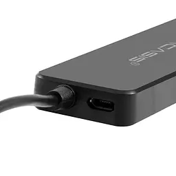 USB hub Acasis AB3-L412 на 4 порти USB 3.0, 120 см (Чорний) - мініатюра 2