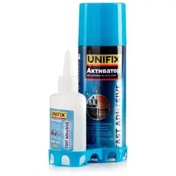 Супер клей з активатором для дерева та МДФ двокомпонентний Unifix 400 мл х 100 г