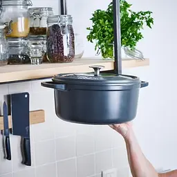 Гусятниця з кришкою GreenPan Featherweights, 25 см, 6,2 л з керамічним покриттям, чорний (CC002222-001) - мініатюра 6