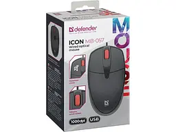 Миша Defender Icon MB-057 Black (52057) - мініатюра 4