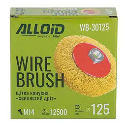 Щітка конусна Alloid кручений дріт 115 мм М14х2 (WB-30115) - мініатюра 5