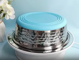 Металева миска для домашніх тварин Derby BH013, M Блакитний - мініатюра 3