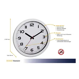 Годинник настінний TFA 60305002 - мініатюра 2