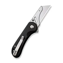 Ніж трапеція складаний кишеньковий Civivi Elementum Utility, (5.8 см) 6Cr13 / Aluminum чорний - мініатюра 3