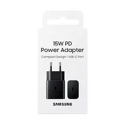 Зарядний пристрій Samsung 15W Power Adapter Black (EP-T1510NB) - мініатюра 2