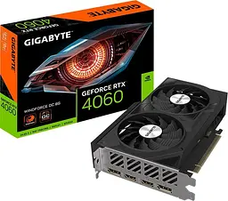 Відеокарта Gigabyte RTX 4060 8GB Windforce OC (GV-N4060WF2OC-8GD) (GDDR6, 128 bit, PCI-E v4.0) Б/в - мініатюра 7