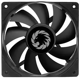 Вентилятор 120 мм GameMax чорний 120х120х25 мм 1200 об/хв 25.6 дБ(А) 3-pin / Molex (GMX-WFBK-BK)