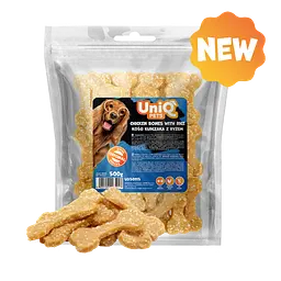 Ласощі для собак UniQ PETS Курячі кісточки з рисом, 500 г