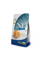 Беззерновий cухий корм для стерилізованих котів Farmina N&D Ocean Herring&Orange з оселедцем та апельсином 1.5 кг