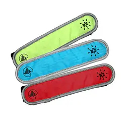 Світлодіодна нейлонова накладка на нашийник або шлею Croci LED Nylon Joker 4х16 см в асортименті - мініатюра 2