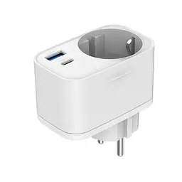 Зарядний пристрій Gembird 1xUSB-C PD20W + 1xUSB QC3.0 + Schuko white (TA-ACPDQC20-01-W) - мініатюра 3