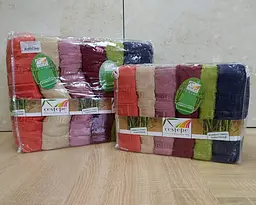 Набір турецьких махрових рушників Cestepe 50х90 6 штук + 70х140 6 штук Bamboo Grek Dark - мініатюра 4