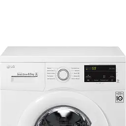Пральна машина LG з фронтальним завантаженням F2J3WN0W, 6,5кг, 1200, A+++, глибина 44см, Дисплей, Інвертор, Білий (F2J3WN0W) - мініатюра 3