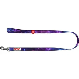 Повідець для собак Waudog Nylon NASA21, нейлоновий, M, 122х2 см, фіолетовий - мініатюра 2