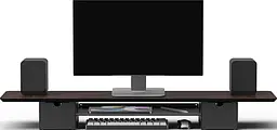Настільна підставка для монітора Officepro MR177DW Dark Wood/Black (MR177DW) - мініатюра 4