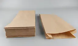 Паперовий пакет-саше для випічки, хліба, круасанів, сендвічів коричневий 14x6x30 см 100 шт. - мініатюра 4