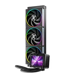 Система жидкостного охлаждения ID-Cooling DL360 MAX, Black, 3x MF-1230-ARGB-K PWM, 500-2300±10%RPM, Intel: 1851/1700/1200/1151/115x, AMD: AM4/AM5, до 35. 400x120x38 мм радиатор - миниатюра 2