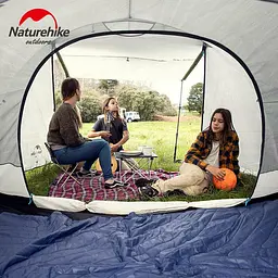 Тримісний намет Naturehike Cloud Fun NH19ZP006 210T/Silver Coated (Білий) - мініатюра 5