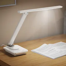 Настільна LED лампа Hoco HX12 Eye protection foldable table lamp White - мініатюра 5