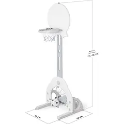 Баскетбольний кошик Mealux Rocket (KD-H011 White) - мініатюра 3