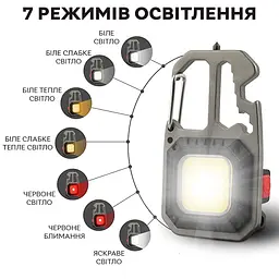 Ліхтар акумуляторний Mission Led Signal 500 mAh з викруткою та червоним світінням - мініатюра 5
