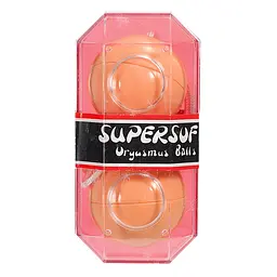 Вагінальні кульки SuperSoft Orgasmus Balls, 3.5 см, бежевий - мініатюра 3