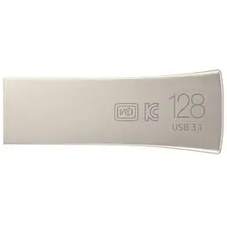 Flash Drive Samsung Bar Plus 128GB (MUF-128BE3/APC) Silver - мініатюра 2