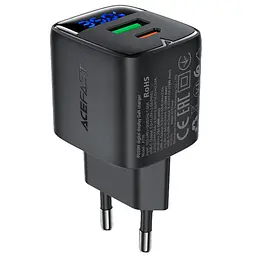 МЗП Acefast A116 PD35W+QC3.0 GaN (1USB-A/1C) Black - мініатюра 3