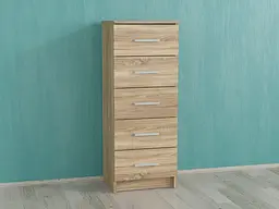 Комод на 5 ящиків Forte Leif 410x1060x350 Дуб сонома (id27-0000-91-sonoma)