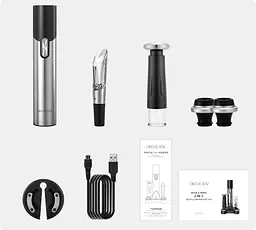 Винний набір Circle Joy Beer and Wine 5in1 Bottle Opener Gift Set (CJ-TZ09) [63383] - мініатюра 7
