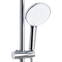 Душова система універсальна Qtap Jay на три споживача (з виливом) QTJAY111CRW45555 Chrome/White, Білий - мініатюра 5