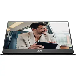 TFT 15.6" AOC 16T20E2, IPS, HDMI, USB- C, колонки, чорний - мініатюра 5