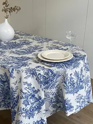 Скатертина столова Ecotton DUCK 170х200 см водовідштовхуюча Italiano Blue (25327)