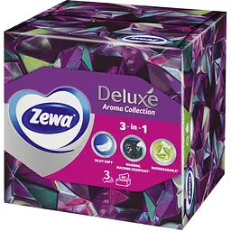 Серветки косметичні Zewa Deluxe Aroma тришарові 60 шт.