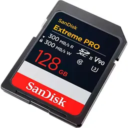 Карта пам'яті SanDisk SD 128GB C10 UHS-II U3 R300/W300MB/s Extreme Pro V90 - мініатюра 2