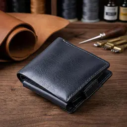 Функціональне тонке портмоне Grande Pelle 11323 Синє - мініатюра 4