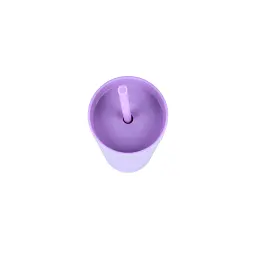 Охолоджуюча матова склянка 473 мл BPA-Free з трубочкою 21х6.5см violet - мініатюра 3