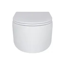 Унітаз підвісний Qtap Taurus безободковий з сидінням Soft-close QT2433084EUQW, Білий - мініатюра 5