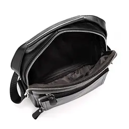 Сумка чоловіча шкіряна чорна Tiding Bag M5608-1A через плече - мініатюра 5